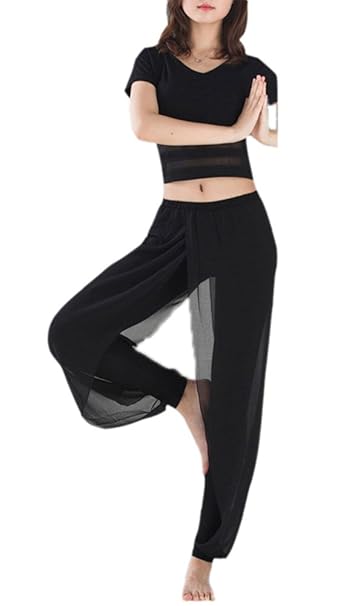Conjunto de Ropa de Yoga, Malla Modal de algodón para Mujer ...