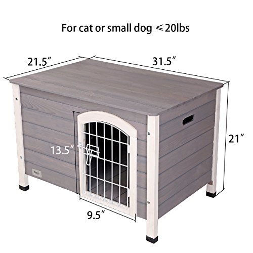 Petsfit-Indoor-Wooden-Dog-House-with-Wire-Door-for-Small-Dog-1-Year-Warranty