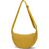 YIKOEE Crescent Bag for Women Men Small Sling Crossbody Bag with Half Moon Shape