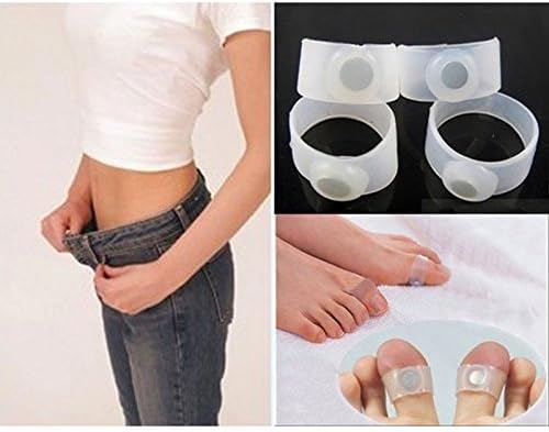 Gikvni Slimming Soft Silicone Toes Acupressure Rings With Magnets For Weight Loss, Metabolism Increase/Stimulation And Curbing Appetite