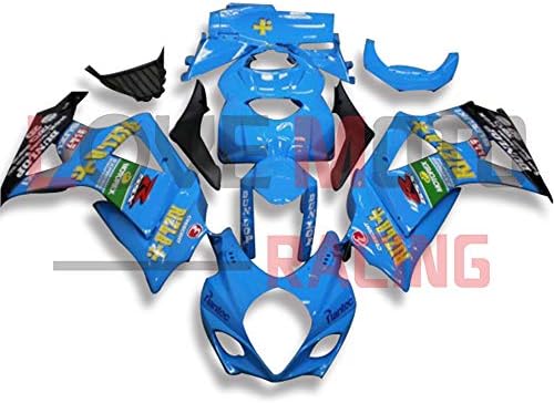 LoveMoto Fairings for GSXR1000 GSXR 1000 2007 2008 K7 07 08 GSX R1000 K7 ABS Injection Mold Plastic Motorcycle Fairing Set Kits Blue