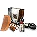 Beard Gains Valhalla Every Day Carry Beard Care Kit - Beard Oil, Beard Balm Conditioner, Mustache Comb, Wooden Beard Comb