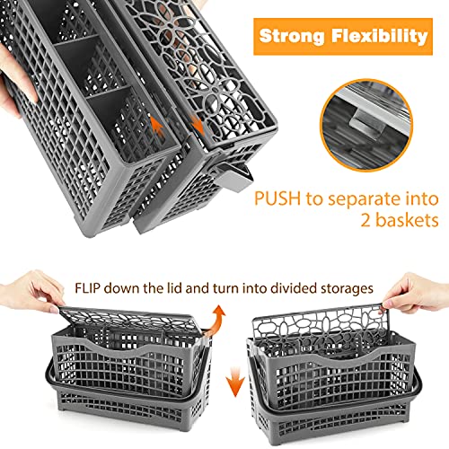 Nuovoware Dishwasher Silverware Cutlery Basket, (10 x 6 x 5 inches