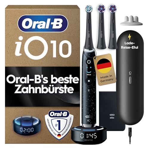 Oral-B iO Series 10 Elektrische Zahnbürste, Schwarz