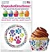 PartiFun Paw Print Cupcake Premium Paper Cupcake Liners (32 count), No Muffin Pan Needed