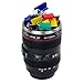 Fotodiox LenZcup EF Shotglass Set - Set of Three Camera Lens Mug Shot Glass Key chains, Mini Replica of Canon EF 24-105mm f/4L IS USM Lens (1:4), 1.5oz Stainless Steel Interior