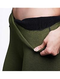 Leggings de forro polar grueso de alta cintura para control de abdomen