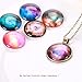 IGOGO Round Pendant Trays and 24 Inch Length Vintage Style Necklaces Antique Bronze,1 Inch,12 PCS