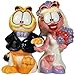 Westland Giftware Magnetic Ceramic Salt and Pepper Shaker Set, Garfield Wedding, 4-Inch, Set of 2