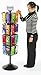 Displays2go Black Wire Rotating Display Rack with 32 Pockets for 4 x 9 Brochures, 57 