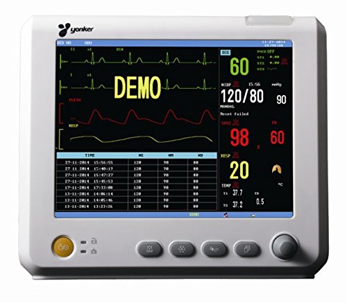 StarHealth SH-M8 8 inch 4-parameters Portable Patient Monitor PR SPo2 TEMP RESP NIBP EKG TFT Display