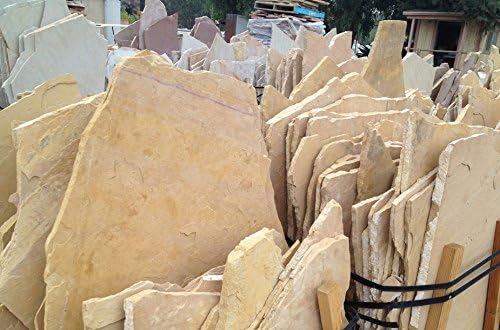 Reptile Terrarium Aquarium Natural Sandstone Flagstone Ledge Rock (Gold)