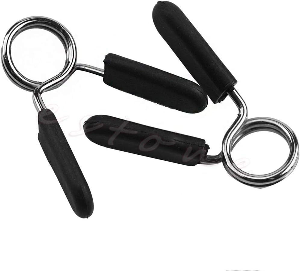 New 2Pcs 25mm Barbell Gym Weight Bar Dumbbell Lock Clamp Spring Collar Clips