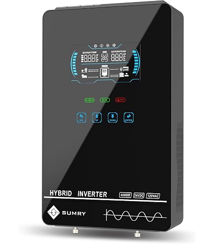 Y&H 4KW 24V Hybrid Solar Inverter – 110V Pure Sine Wave, MPPT 140A Charger, Battery-Free Option