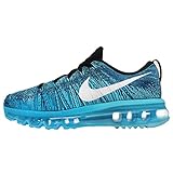 Nike WMNS Flyknit Air Max 620659-003 Black/White/Tide Pool Blue Women's Shoes