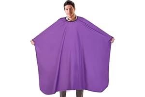 YELEGAI Barber Cape-Professional Salon Hair Cutting Cape,56x63 inches Large Hairdresser Cape for Haircut,Coloring,Makeup,Styling and More,(Purple)