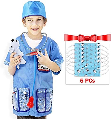 Dissytoys Veterinarian Costume Playset Role Play Dress up Set for Kids 12 PCS