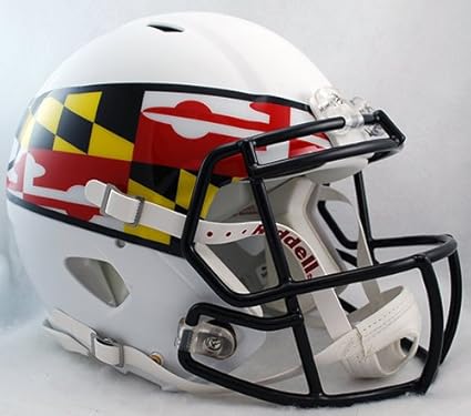 Amazoncom Riddell Ncaa Maryland Terrapins Helmet Full
