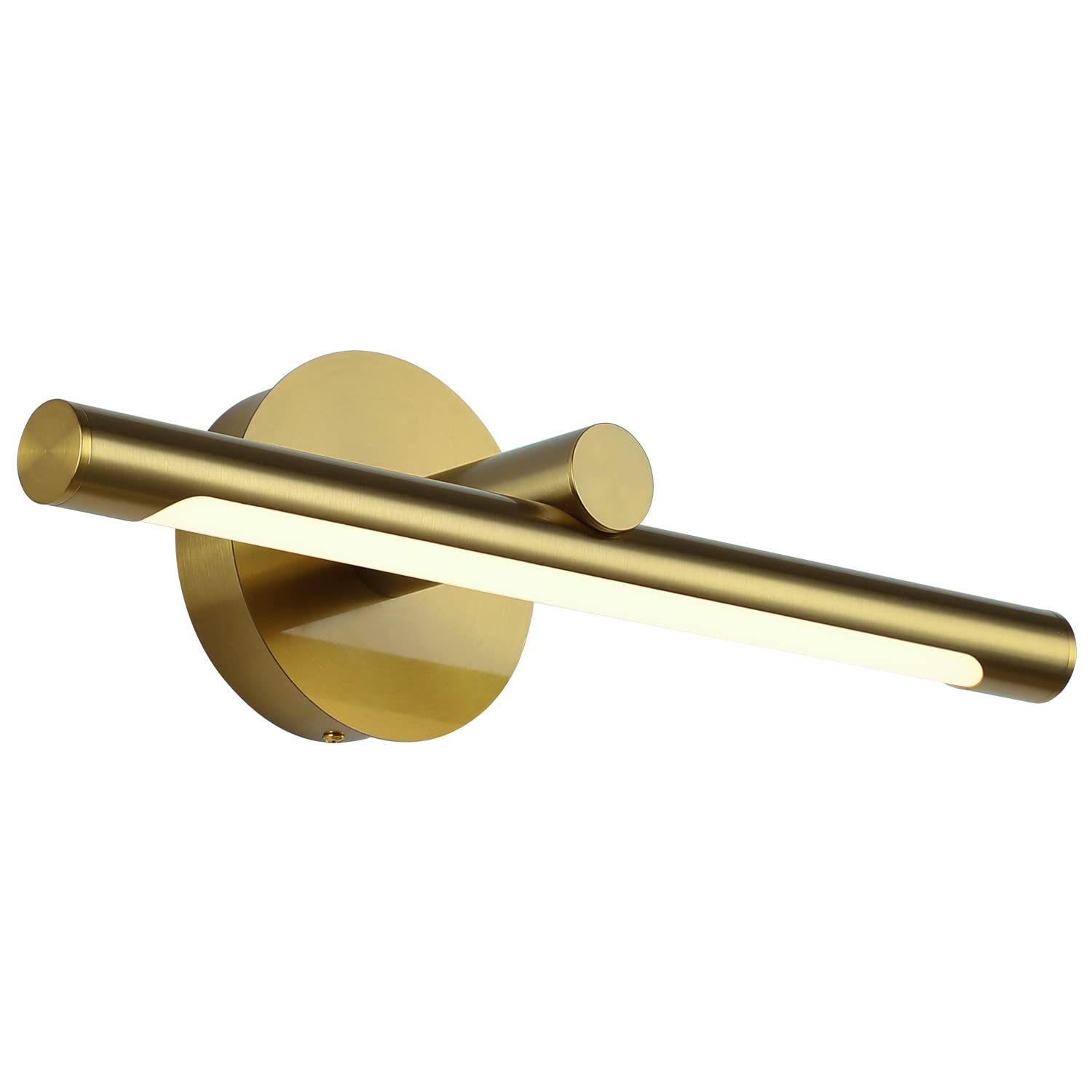 Photo 1 of JUSHENG Picture Lights for Wall Gold Hard-Wired Connection Gallery Light Dimmable Modern LED Picture Light Artwork Light 16.33'' Inch 7W Warm White