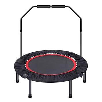 ZCJB 40 '' Gym Rebounder Mini Trampolin Mit Lenker. Faltbare Trampoline Mit Federdeckel, 150kg Benutzergewicht.