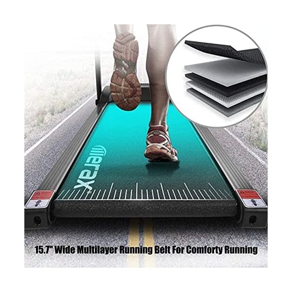Walking Machine Folding Electric Treadmill Easy Assembly Fitness Motorized Running Jogging Machine portable slim low-noise for Office/Home Fitness