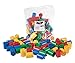 Strictly Briks Classic Big Briks 48 Piece Round Stackers Cylinder Building Brick Set 100% Compatible with All Major Brands | Large Pegs for Toddlers, Ages 3+ | Basic Color Premium Building Bricks