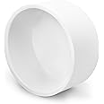 Zernmiarder PVC Pipe End Caps 4 Inch, Round PVC Pipe Hole Plugs, White SCH40 Furniture Grade PVC Pipe Cover Fitting - Fits 4" PVC Pipes, 1 Pieces