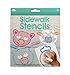 NPW-USA Sidewalk Animal Faces Chalk & Stencils Set
