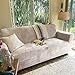 Rose Home Fashion RHF Velvet Stretch Armchair Slipcover, 1-piece Soft Chair Sofa Slipcover For Living room, Machine Washable Furniture Protector For Cats, Dogs, Best Stay On Couch Covers (Beige-Chair)