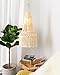 Mkono Macrame LampShade Ceiling Pendant Light Shade Tasseled Chandelier Boho Wedding Hanging Handwoven Home Decoration
