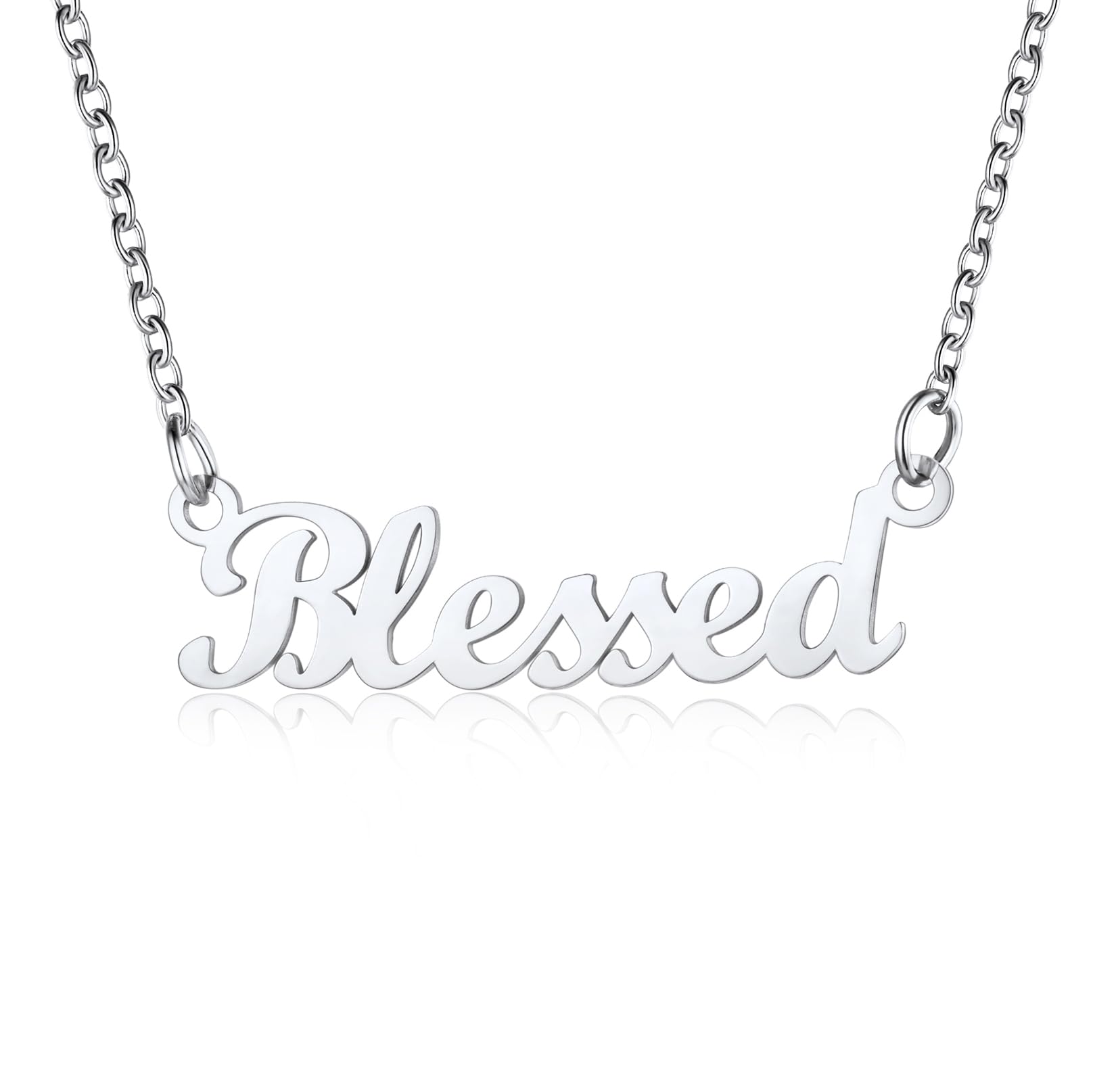 U7 Custom Necklace For Men Blessed Name Pendant Necklaces Womens — image 1