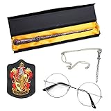 Magic Wand, Iron-On Patch Novelty Glasses Wand Necklace Cosplay Costume Accessor
