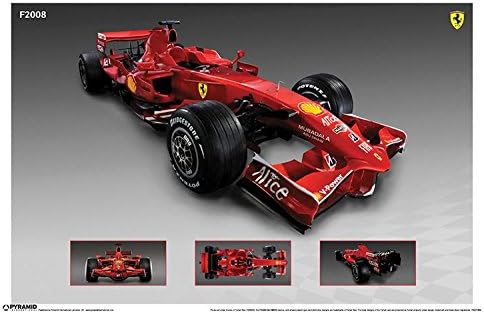 Pyramid America Ferrari F2008 Race Car Cool Wall Decor Art Print Poster 12x18