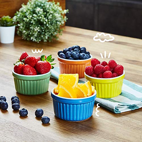 4 Uno+Casa+Ceramic+Colorful+Ramekins