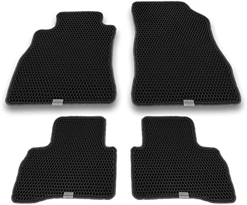 Motliner Floor Mats, Custom Fit with Dual Layered Honeycomb Design for Nissan Juke 2012-2017. All Weather Heavy Duty Protection for Front and Rear. EVA Material, Easy to Clean.