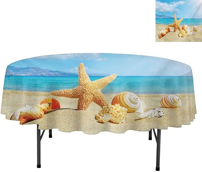 Water Resistant Spill Proof Washable Polyester Table Cloth, Summer