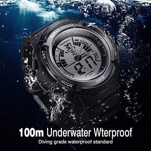 100m Underwater Digital Diving Watch For Men Women Swimming With