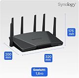 Synology RT6600AX Tri-band WiFi 6 Router - 2.5GbE WAN/LAN, 5.9GHz view 5