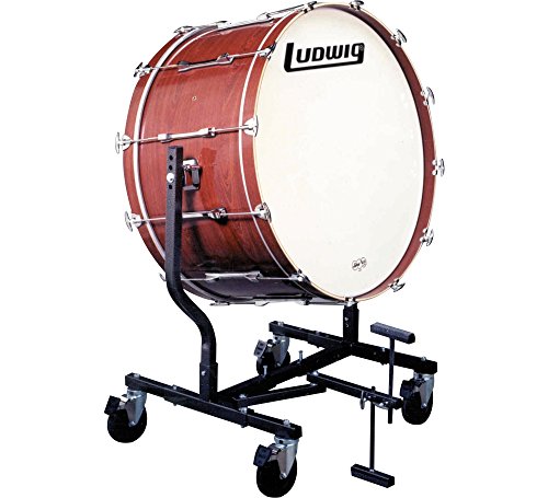 Ludwig Concert Bass Drum w/ LE787 Stand Black Cortex 16x32