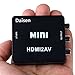 DAISEN HDMI to AV Converter 1080p HDMI to RCA CVBS AV Composite Adapter HDMI 2 AV Converter support PAL/NTSC TV format output (HDMI to AV+Black)