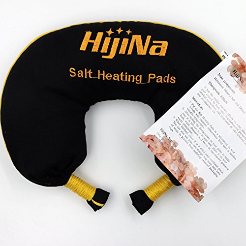 HijiNa Himalayan Natural Microwaveable Neck Heating Pads, Rock Salt and Rice