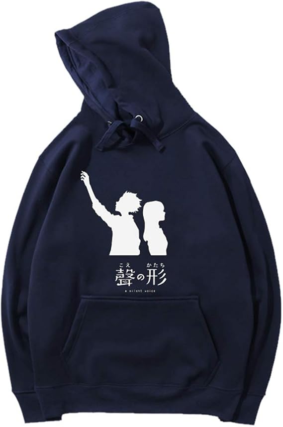 Amazon 聲の形 いしだ しょうや にしみや しょうこ メンズ レディース パーカー 秋服 スウェット プルオーバー 長袖 シャツ 無地 通気性 ファッション ゆったり トレーナー パーカー 通販