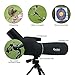 ZENQAI 20-60x60AE Waterproof Angled Spotting Scope with Tripod for Observing Hunting Outdoor Sports