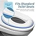 Magic Baby Potty Training Seat for Oval and Round Toilets | Easy Clean | Splash Guard | Wall Hanging Hook | Compact Storage Design | Suits Boys and Girls