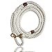 Rope Dog Leash- Rope Leash- Dog Rope Leash- Rope Leashes for Dogs- Heavy Duty Dog Leash- Dog Leashes for Medium Dogs Large Dogs- White Dog Wedding Leash- 5 ft- Durable Cotton and Comfortable