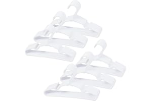 VIIBASE 60 pcs White Baby Nursery Closet Hangers,Non-Slip Laundry Infant Pant Hanger for Newborn Clothes,Ultra-Thin Child Coat Hanger for Girl Boy Toddler Kid