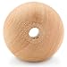 Wooden Beads (25mm) 1 Inch with 3/16 Inch Hole Pack of 50 Unfinished Wooden Bead Supplies Easily Threads, Smooth Natural Finish Paint and Stain by Woodpeckers