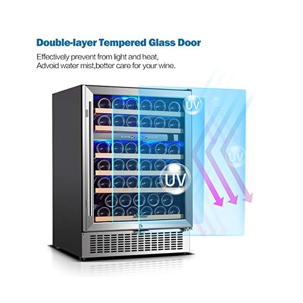 Wine-Cooler-Dual-Zone-Aobosi-24-inch-51-Bottle-Wine-refrigerator-Built-in-or-Freestanding-with-Fashion-Look-Quick-and-Silent-Cooling-System-Double-Layer-Tempered-Glass-Door-Front-Ventilation
