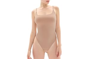 Popilush The Shapewear Women’s Bodysuit Sleeveless Backless Slimming Tank Top Thong Body Suits