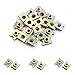 uxcell 20 Pcs Metal Door Panel Spire Screw U-Type Rivet Clips for Automotive